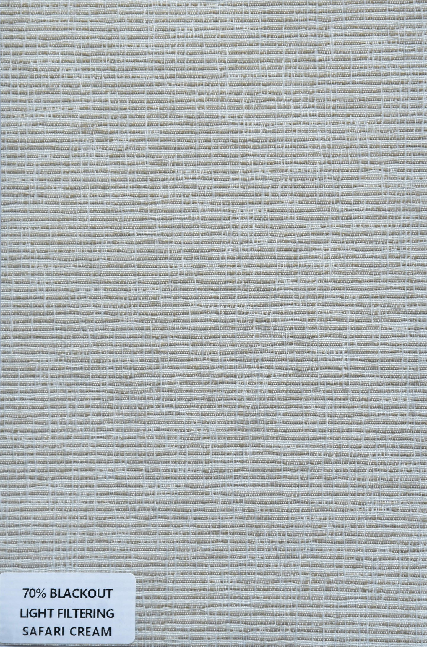 Roller Shades - 70% Blackout LIght Filtering Safari Cream