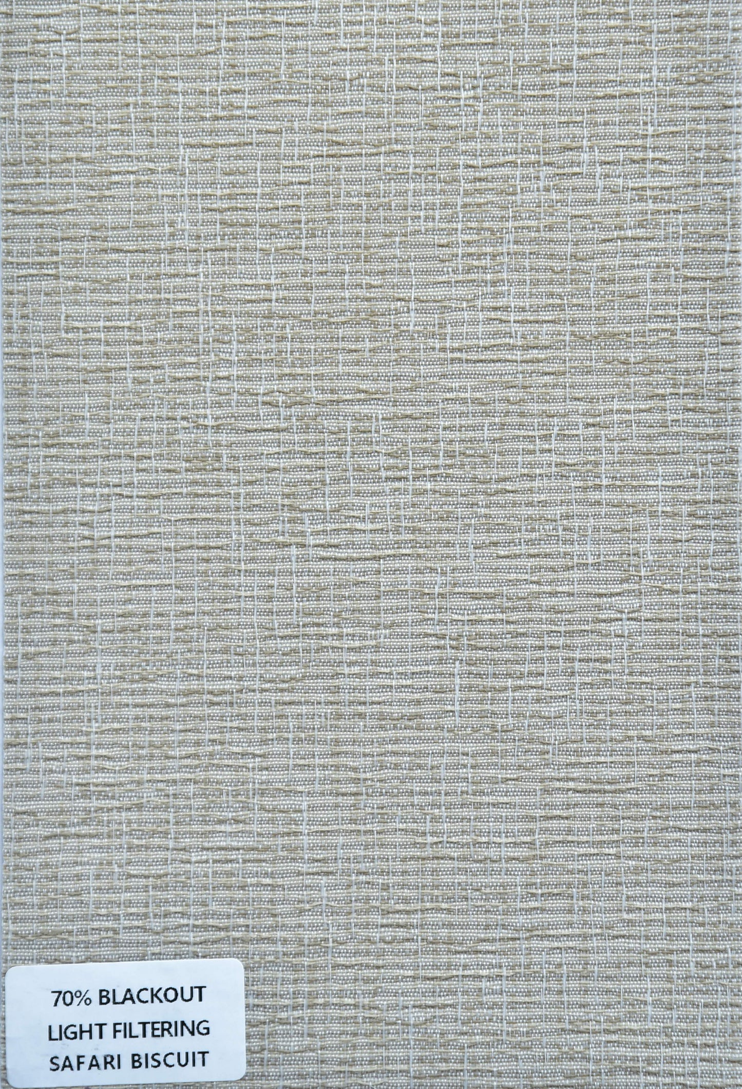 Roller Shades - 70% Blackout LIght Filtering Safari Biscuit