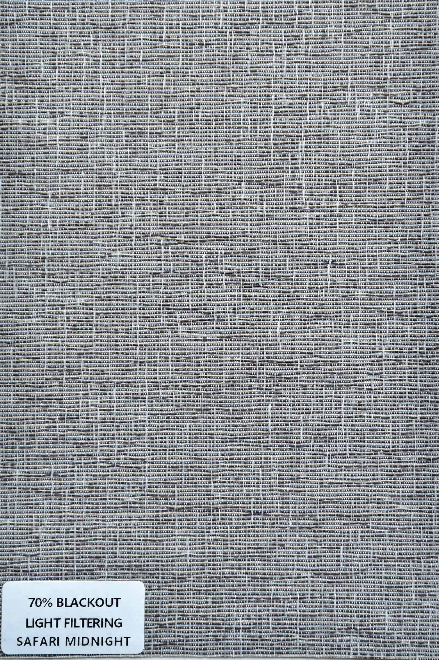 Roller Shades - 70% Blackout LIght Filtering Safari Midnight