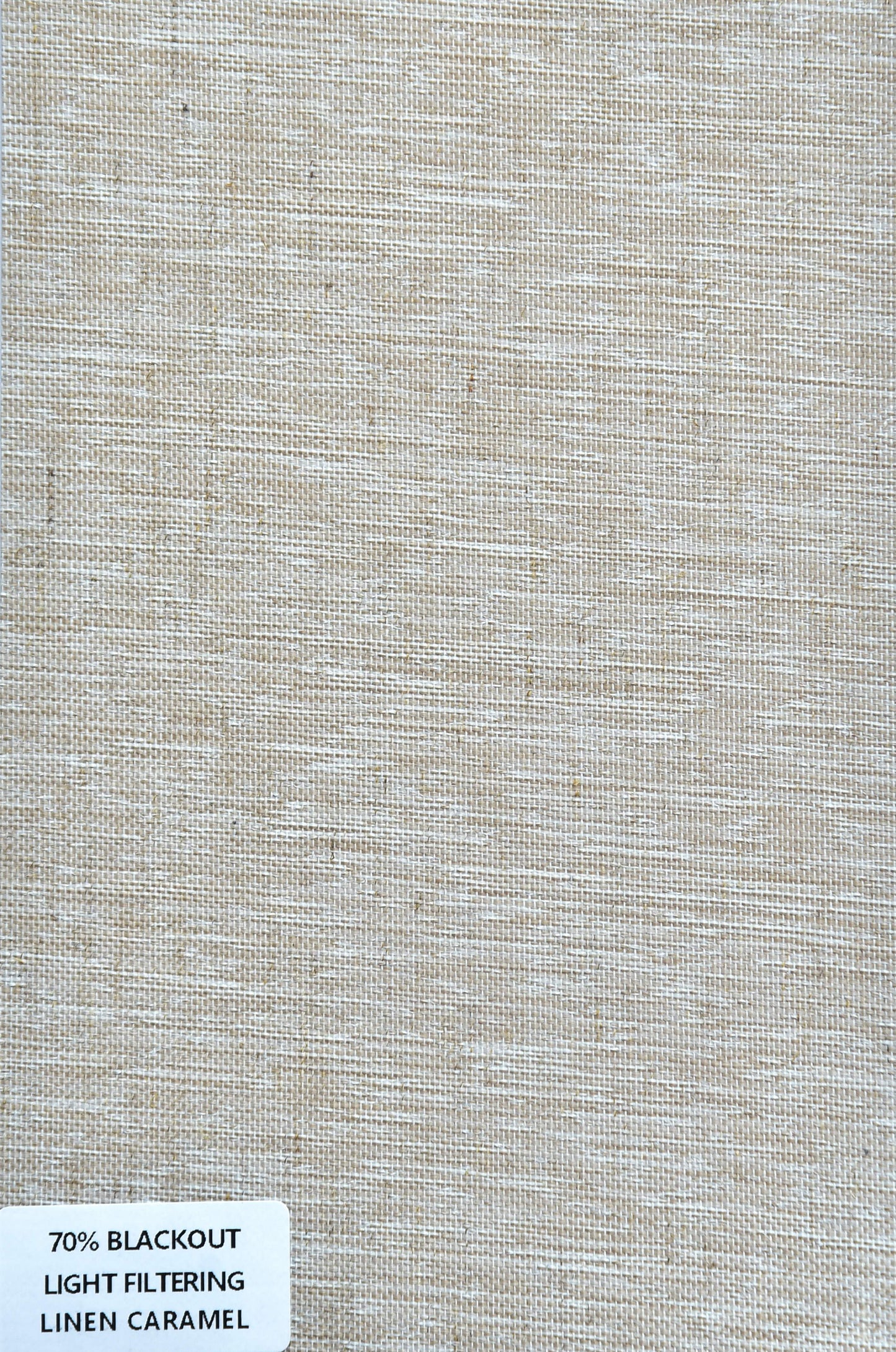 Roller Shades - 70% Blackout Light Filtering LInen Caramel